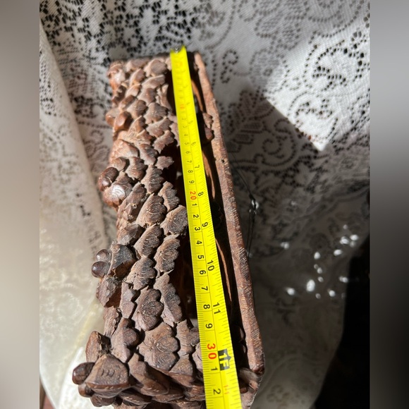 Vintage Balinese Carved Wood Sculptural Wall Panel Rama Sita - Picture 16 of 17